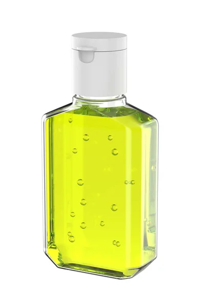 Blank Promotional Pocket Hand Sanitizer Plastic Bottle Branding Render Illustration — Stock Photo, Image