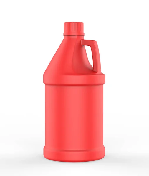 Tomma Runda Hdpe Sidohandtag Jerrycan För Vatten Olja Mjölk Och — Stockfoto