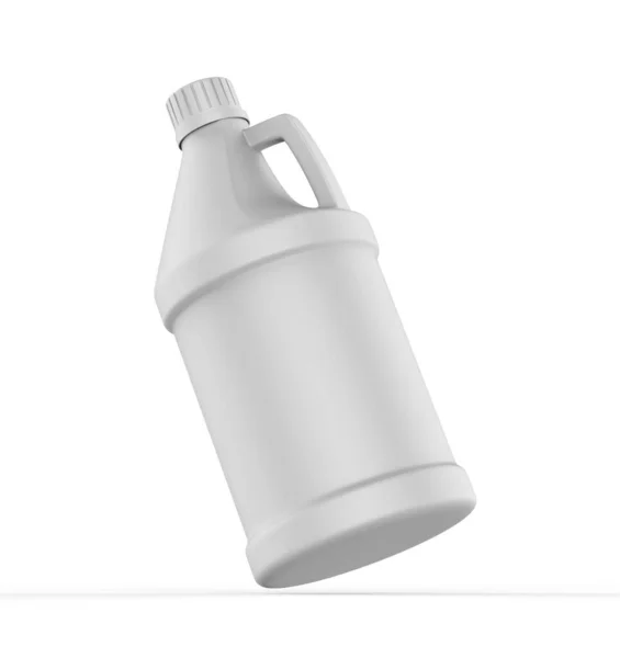 Pega Lateral Redonda Branco Hdpe Jerrycan Para Armazenamento Água Óleo — Fotografia de Stock