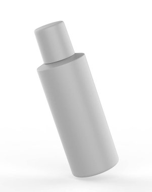 Boş alüminyum deodorant spreyi, markalaşma ve modelleme için. 3d resimleme.