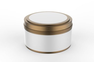 Boş Seyahat Teneke Mum Damgalama ve Model, 3D canlandırma.