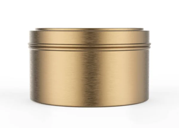 Blank Travel Tin Candle Branding Mock Καθιστούν Εικονογράφηση — Φωτογραφία Αρχείου