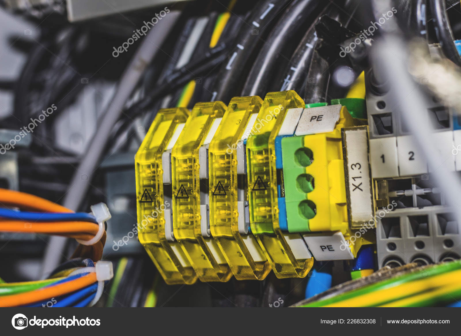 Electric Wires Connections Stock Photo by ©AlexandreOstyanko