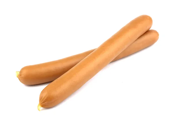 Frischwurst Isoliert Auf Weißem Hintergrund Wurst Für Hot Dog — Stockfoto