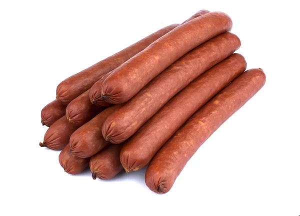 Fresh Sausage Isolated White Background — Stock Photo, Image