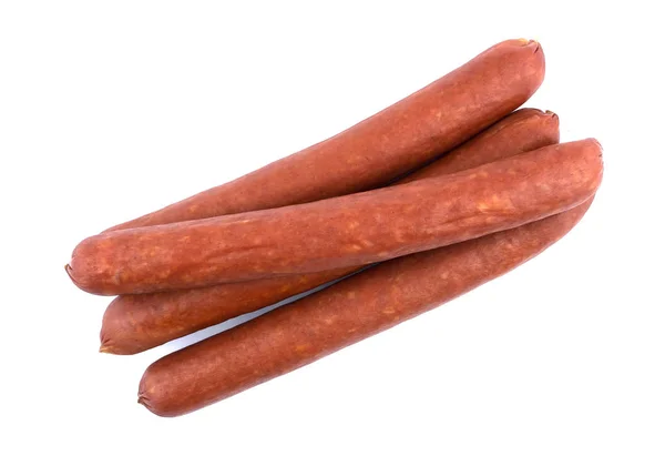 Fresh Sausage Isolated White Background — Stock Photo, Image