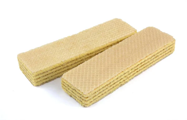 Wafers Stick Isolated White Background Wafers Biscuit — Stock Photo, Image