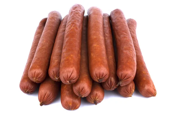 Fresh Sausage Isolated White Background — Stock Photo, Image