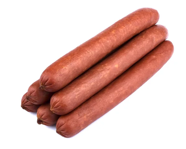 Fresh Sausage Isolated White Background — Stock Photo, Image
