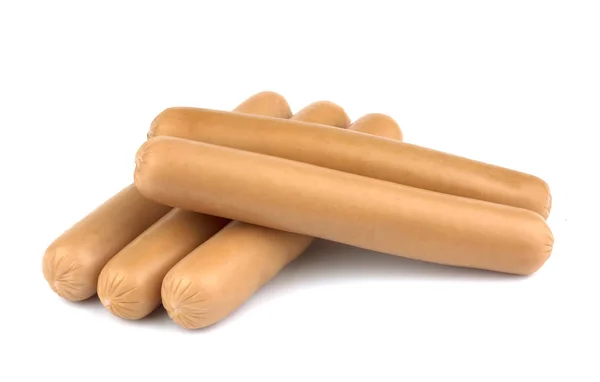 Frischwurst Isoliert Auf Weißem Hintergrund Wurst Für Hot Dog — Stockfoto