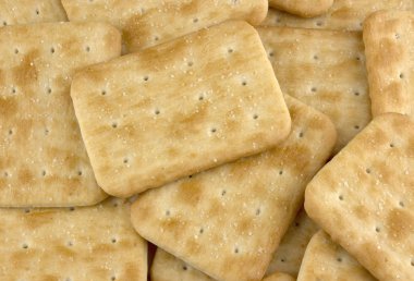 Tanımlama bilgileri, Tuzlu bisküvi kraker, gevrek kraker, arka plan, gıda kavramı