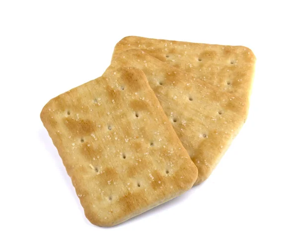 Crispy cracker isolated on white background — Stock Photo, Image