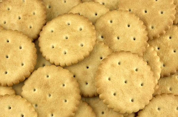 Cookies, Saltine cracker, Crispy cracker, background — Stock Photo, Image