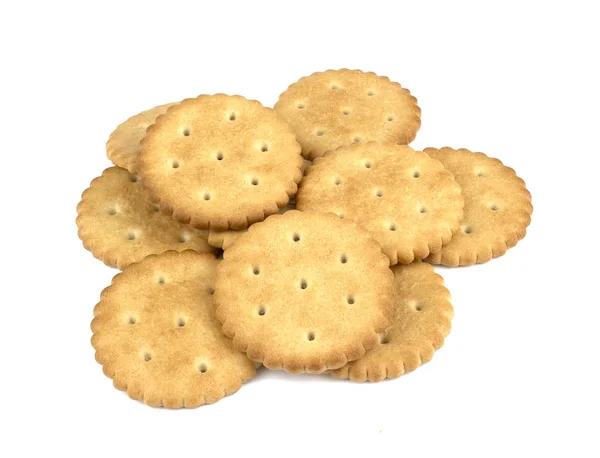 Crispy cracker isolated on white background — Stock Photo, Image