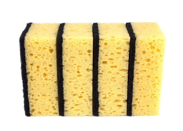 Kitchen sponges isolated on a white background — Stock Photo, Image