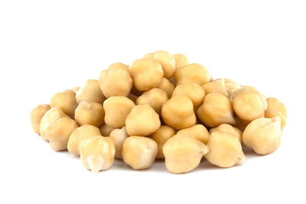 beyaz arka planda izole nohut. sağlıklı gıda