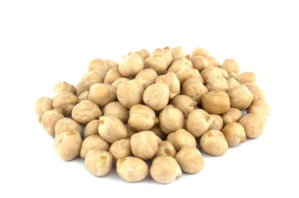 Chickpeas isolated on white background. healthy food — Stock Photo, Image