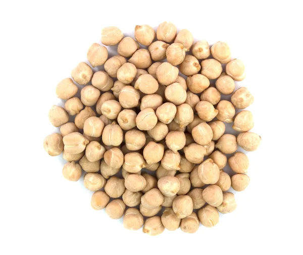 Chickpeas isolated on white background. healthy food — Stock Photo, Image