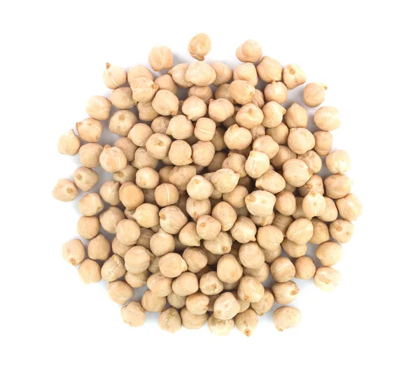 Garbanzos aislados sobre fondo blanco. alimentos saludables — Foto de Stock