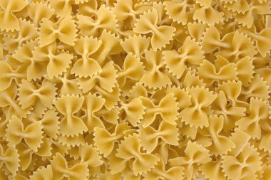 Farfalle - makarna arka plan şekilli yay.