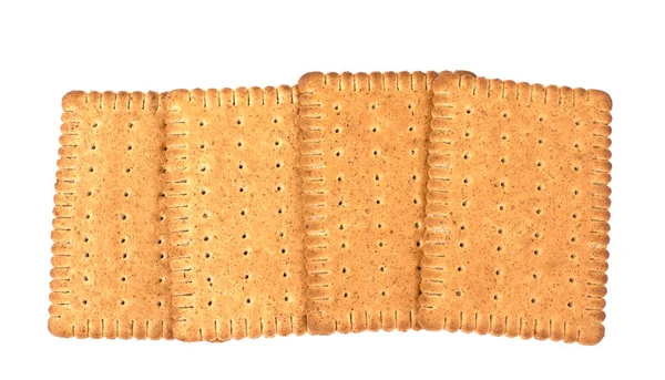 Biscotti Saporiti Con Crusca Sfondo Bianco Superfood Sano — Foto Stock