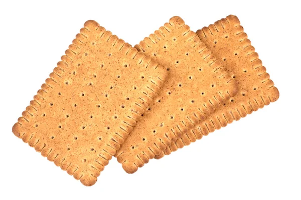 Biscotti Saporiti Con Crusca Sfondo Bianco Superfood Sano — Foto Stock