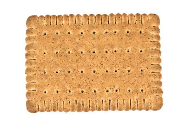 Biscoitos Saborosos Com Farelo Fundo Branco Superalimento Saudável — Fotografia de Stock