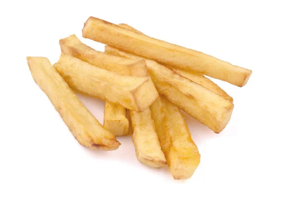 Patatas Fritas Francesas Aisladas Sobre Fondo Blanco Sabrosas Naturales — Foto de Stock