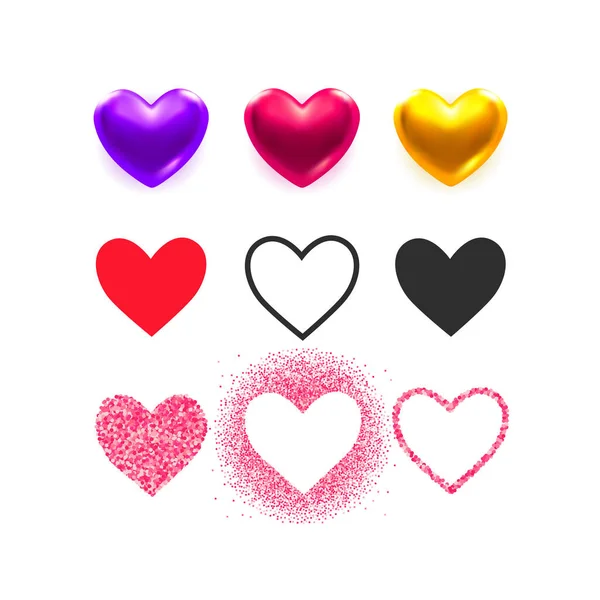 Ikona Love Symbol Valentýna Sociální Ikona Tvar Izolované Bílém Pozadí — Stockový vektor
