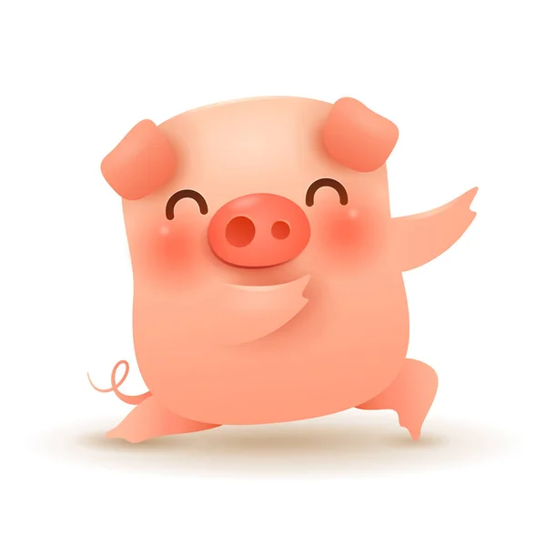 해입니다 돼지의 해입니다 해입니다 돼지의 해입니다 중국의 달력에 2019 — 스톡 벡터