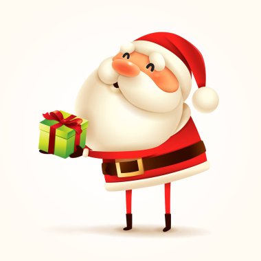 Noel Baba hediye mevcut. İzole.