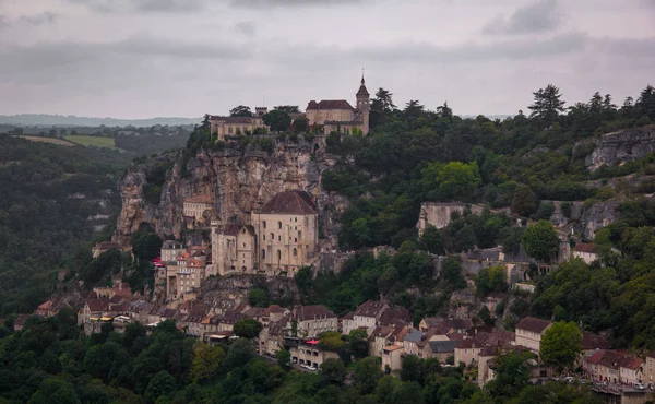 Middelalderby Rocamadour Frankrig - Stock-foto