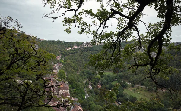 Ciudad Medieval Rocamadour Francia — Foto de Stock