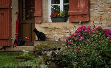Ortaçağdan kalma şehir Fransa Rocamadour