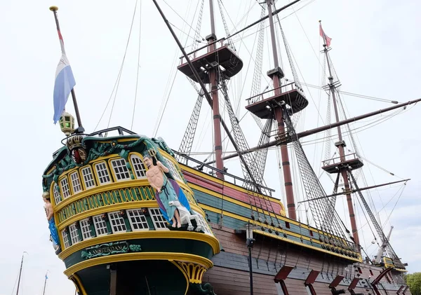 Antiguo Barco Vela Amsterdam Puerto Los Países Bajos —  Fotos de Stock