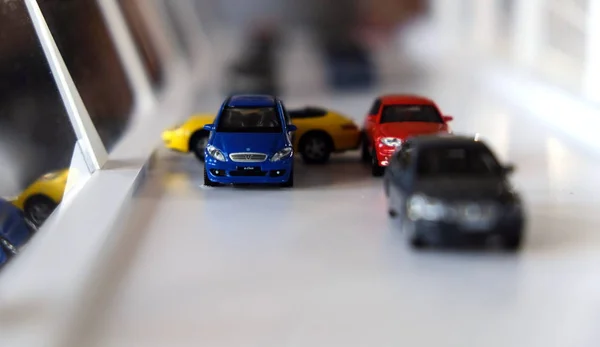 Крупним Планом Аварії Мініатюрних Автомобілів Амстердамі — стокове фото