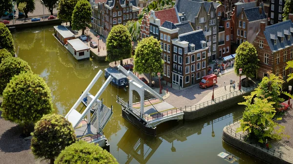 Strada olandese in miniatura ad Amsterdam — Foto Stock