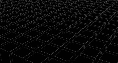 Mimari geometrik duvar kağıdı deseni soyut siyah arka plan