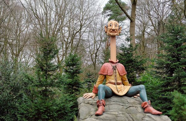 Efteling, Themepark in The Netherlands, Fairytale Forest, Longneck john attraction
