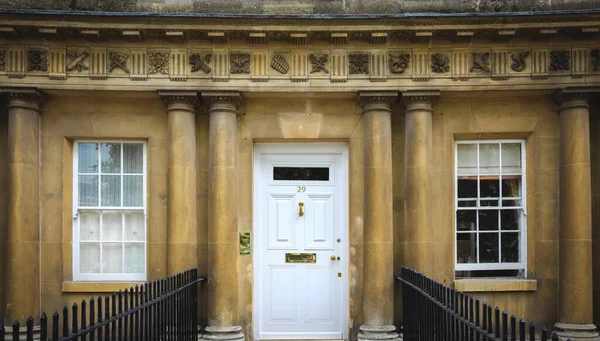 Terraza Curvada Casas Pueblo Georgianas Circus Bath Inglaterra — Foto de Stock