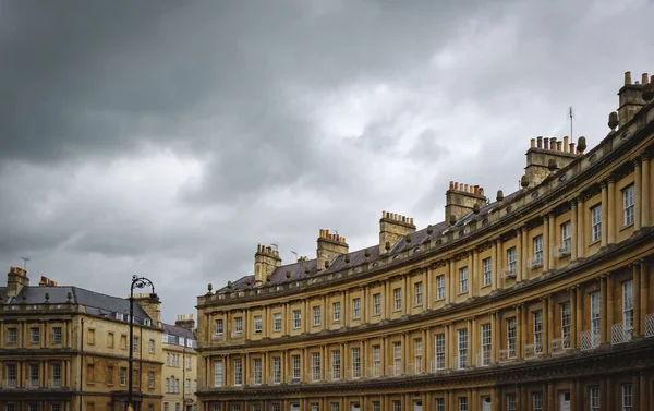 Terraza Curvada Casas Pueblo Georgianas Circus Bath Inglaterra — Foto de Stock