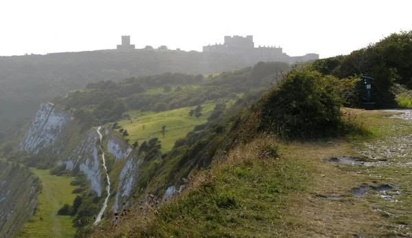 Dover England White Cliffs Dover Harbor Coast English Channel Port — Stock Photo, Image