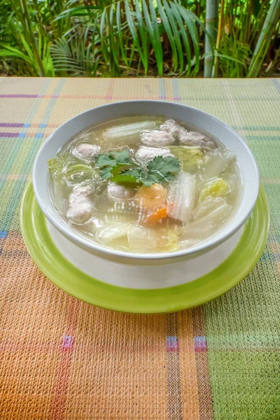 Ασιατικές Σαφείς Σούπα Λαχανικά Και Κεφτεδάκια — Φωτογραφία Αρχείου