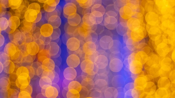 Fondo Abstracto Festivo Con Luces Bokeh Desenfocadas —  Fotos de Stock