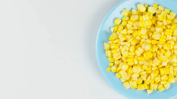 Top view raw sweet corn — Stock Photo, Image