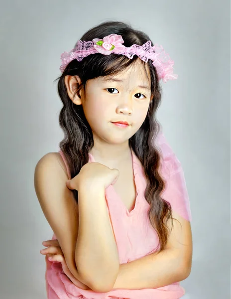 Portrait de petite fille asiatique — Photo