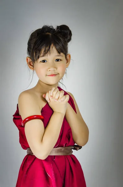 Asyalı küçük kız portresi — Stok fotoğraf