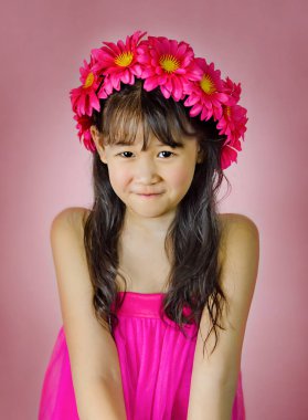 Asyalı küçük kız portresi 