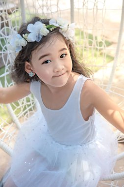 Asyalı küçük kız portresi