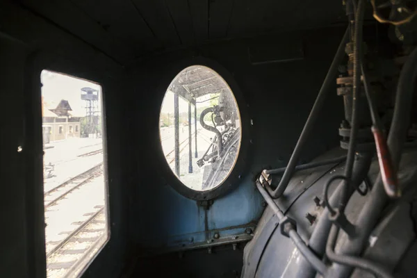 Controllo Locomotive Caldaie Manometri Vapore Epoca — Foto Stock